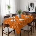 thumbnail image 6 of Fall Table Cloth Waterproof Tablecloths, Burnt Orange Pumpkin Thanksgiving Maple Leaf Tablecloth Dining Table Cover for Kitchen Party Tabletop Outdoor, Rectangle Tablecloth 60x102 Inch, 6 of 9