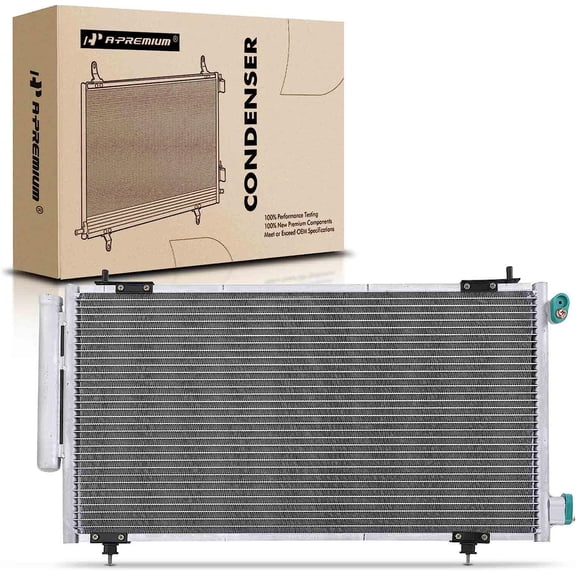 A-Premium Air Conditioning A/C Condenser Compatible with Toyota Celica 2000-2005 1.8L, Replace# 8846020560, 8846020600