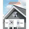 thumbnail image 6 of VEVOR Gable Mount Fan, 15 Inch Attic Exhaust Fan with Adjustable Thermostat & Outer Mesh, 1300 CFM House Ventilator Cools Up to 1850 Sq.Ft, Quiet Ventilation for Roof, Garage & Shop, Galvanized Color, 6 of 9