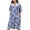 Navy Blue, variant on Women's Short Sleeve Woven Snap-Front Closure Floral Embroidery Housecoat Duster Lounge Nightgown, Peach XXXX-Large