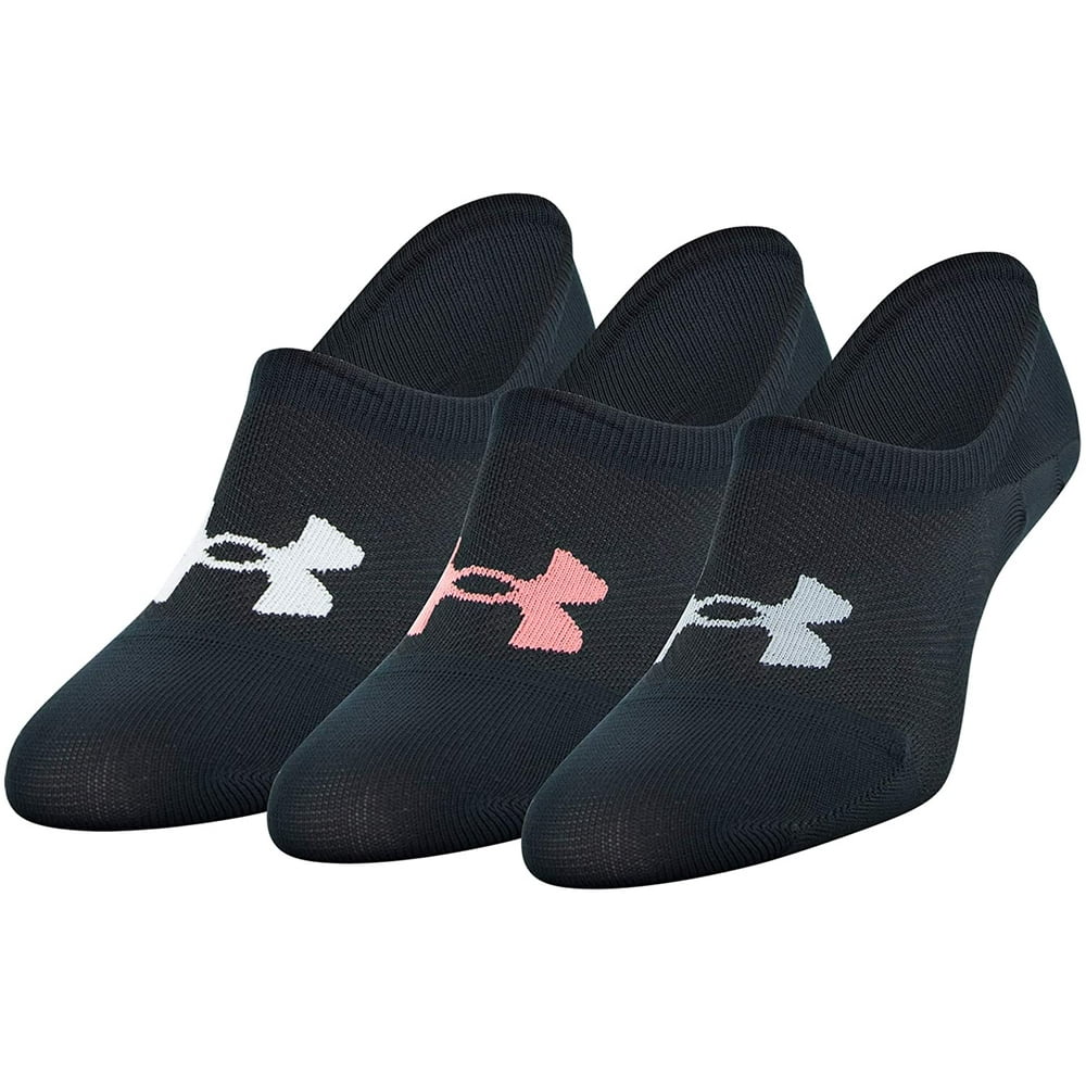 Under Armour Women's Breathe Lite Ultra Low Socks, 3-Pairs , Black ...