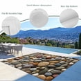thumbnail image 3 of Colorful Stones Outdoor Rug for Patio/Deck/Porch, Non-Slip Large Area Rug 4 x 6 Ft, Farmhouse Stones Modern Art Indoor Outdoor Rugs Washable Area Rugs, Reversible Camping Rug Carpet Runner, 3 of 8