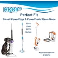 thumbnail image 4 of HQRP 2-Pack Soft White Triangle Steam Mop Pads Compatible with Bissell PowerEdge Lift-Off 2-in-1 2078, 20781, 20788, 2078A Sanitizing Steam Mop, 1606702 Replacement, 4 of 7