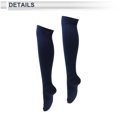 thumbnail image 4 of Calcetines de ciclismo Unique Bargains, anti-fricción, para exteriores, color azul oscuro, talla L, neutros y universales, 1 par, diseño de bloques de color en sarga, 4 of 6