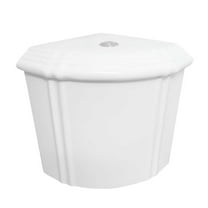 Renovators Supply Vitreous China White Corner Toilet Tank