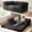 Black, variant on Kelyda Convertible Sofa Bed 5-in-1 Split-Back Lounger Floor Mattress Design 79" Grey