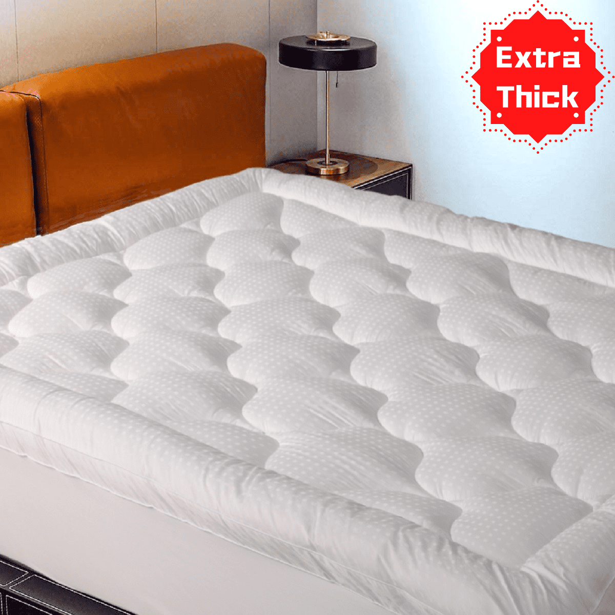 EASELAND 2 inch Cooling Mattress Topper for Back Pain & Pressure Relief