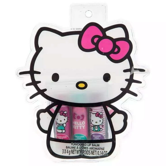 Hello Kitty 3Pc Flavoured Lip Balm