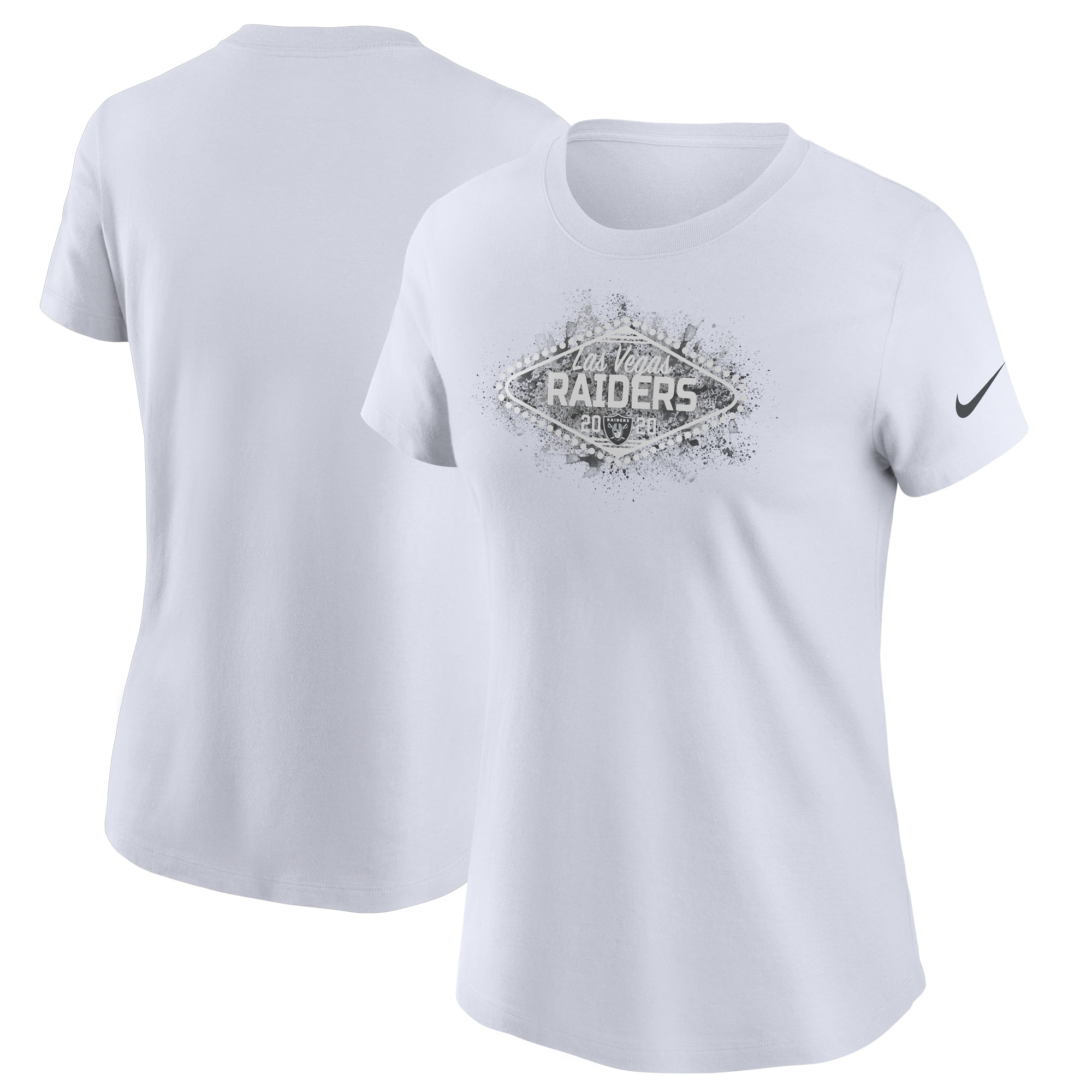 Las Vegas Raiders Nike Women&#39;s Team T-Shirt - White - www.paulmartinsmith.com - www.paulmartinsmith.com