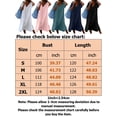 thumbnail image 2 of Frontwalk Summer Casual Dresses for Women V Neck Midi Dresses Short Sleeve Loose Fit T Shirt Dresses White S, 2 of 2