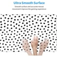 thumbnail image 5 of Black White Dot Boho Mouse Pad 31.5 X 11.8 Inch XL Cute Polka Dots Gaming Mousepad Extended Large Laptop Keyboard Mouse Mat Non-Slip Rubber Base with Stitched Edges for Home Office, 5 of 6