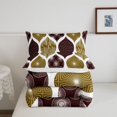 thumbnail image 5 of Homewish Minimalist Spiral Queen Comforter Set,Vintage Bohemian Comforter Sets Queen,Dark Brown,Reversible,3 Pieces,1 Comforter and 2 Pillowcases, 5 of 7