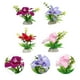 thumbnail image 3 of 4pcs decoraciones de flores de placa japonesa de sushi adornos de flores artificiales placa de comida decors, 3 of 5