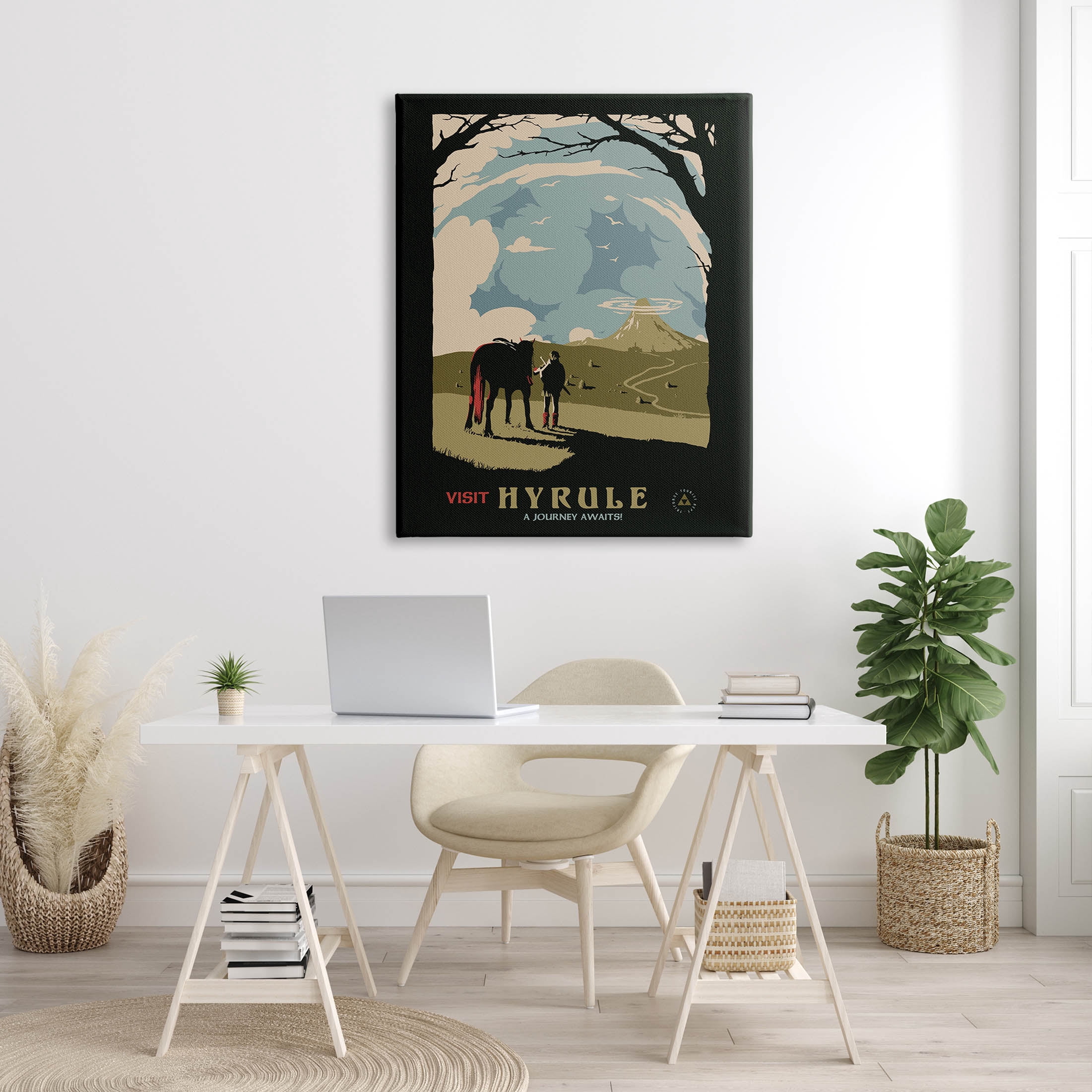 Stupell Industries Visit Hyrule Fantasy Wildlife Character Graphic Art Gallery Wrapped Canvas Print Wall Art, Design by Matheus Lopes Castro