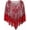 Red, variant on Women's Vintage 1920s Fringed Shawl Wraps Beaded Sequin Evening Cape Bridal Shawl Capelet Flapper Bolero Cover Up