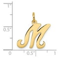 thumbnail image 3 of 14K Yellow Gold Charm Pendant Themed 20 mm 11 Initial M, 3 of 3