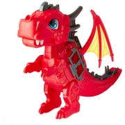 Kid Connection Dragon Car Carrier Playset with Light and Sound, 21 Pieces, Toddler Toys