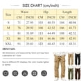 thumbnail image 3 of Cargo Pants For Men Casual Wide Leg Relaxed Fit Tactical Work Pants Mens Fall Fashion Elastic Waist Drawstring Long Trousers With Mult Pockets, 3 of 4