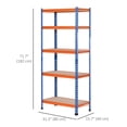 thumbnail image 2 of Solution de Rangement Robuste : Étagère Métallique Réglable à 5 Niveaux pour Garage Atelier, 2 of 6