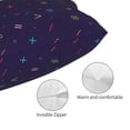 thumbnail image 3 of Fotbe Mathematical Symbols Funda de Almohada Decorativa Estilo Occidental, Lujo en Algodón, Fundas para Almohadas King, Cojín Estampado para Decoración del Hogar-20"x30", 3 of 6