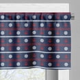 thumbnail image 3 of Ambesonne Navy Blue Valance Pack of 2, Nautical Borders, 54"X12", Red White Dark Blue, 3 of 5