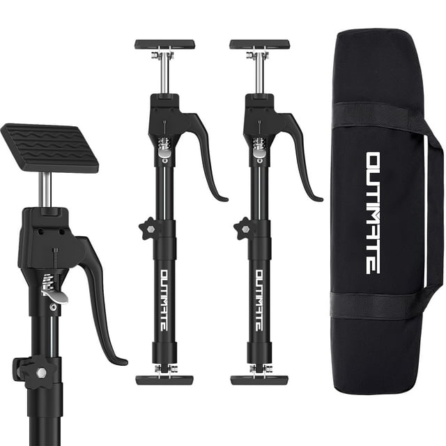 OUTIMATE Third Hand Support Pole Heavy Duty, Cabinet Jacks for Installing Cabinets with 90 KG Capacity and Expand from 40 to 60 CM, 2-PC