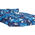 thumbnail image 2 of Juego de cama cohete de juguete de 6 piezas con edredón y sábanas en bolsa para niños y adolescentes, 2 of 6