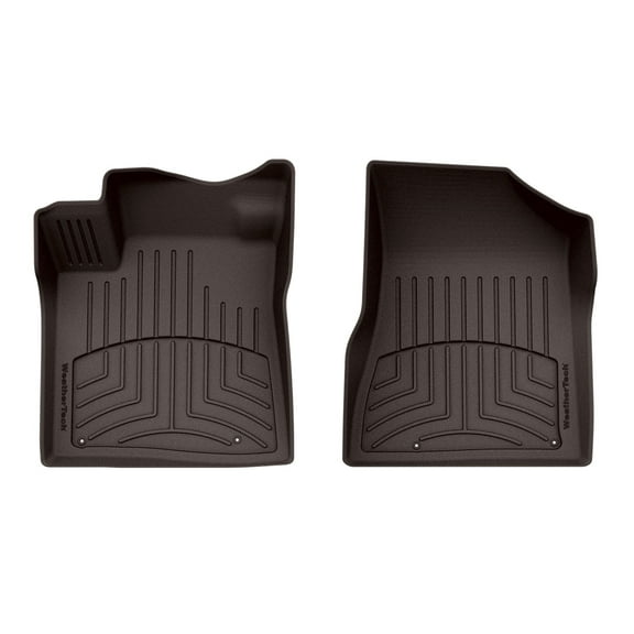 WeatherTech FloorLiner HP Custom Fit Floor Mats compatible with 2017-2018 Nissan Murano - 1st Row (Driver & Passenger), Cocoa