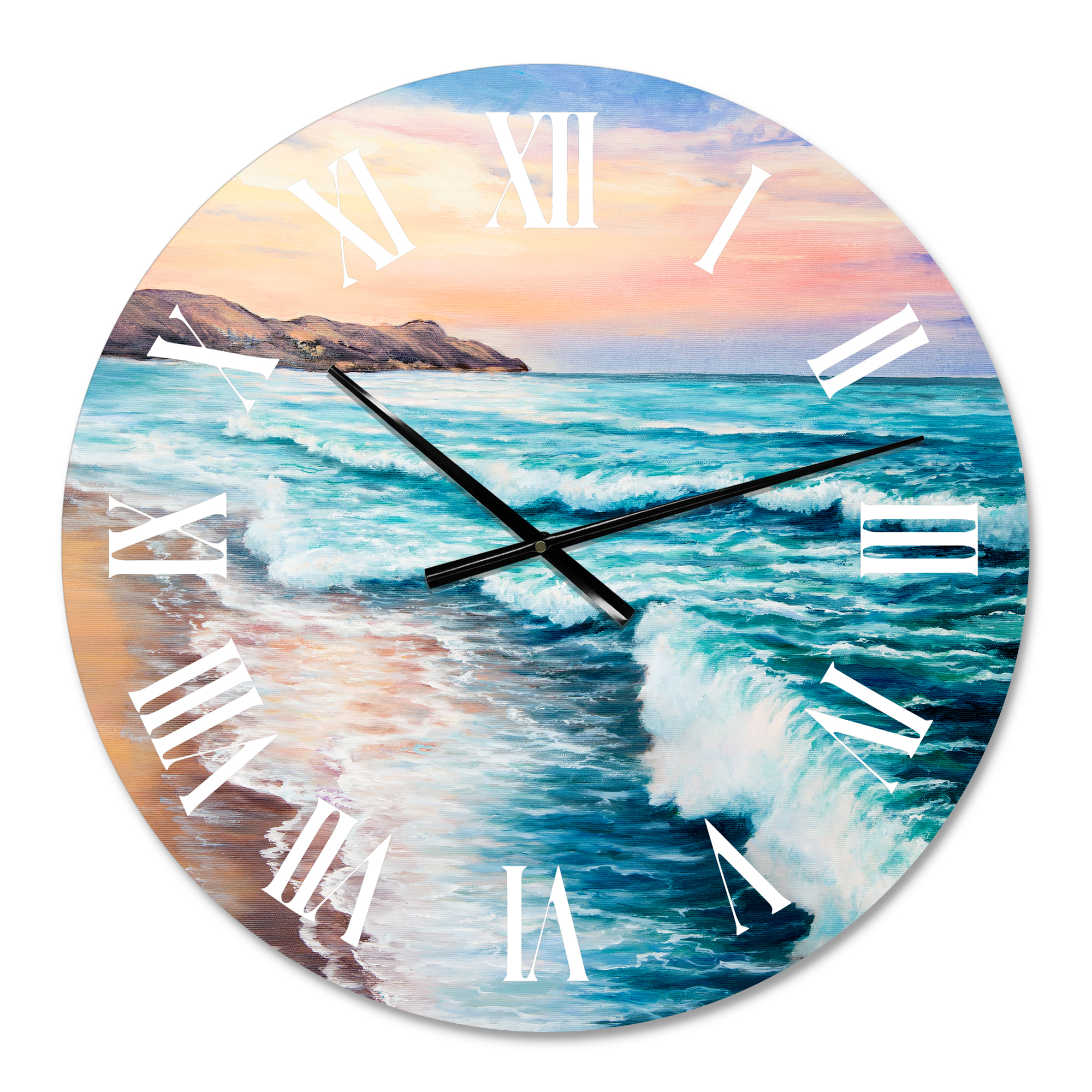 Designart 1 in Coastal Wall Clock