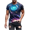 thumbnail image 3 of Yaoyar Shirts for Men Lightweight Casual Crewneck Graphic Tees Fashion 3D Printed Short Sleeve Novelty Tops T-Shirts, 3 of 5