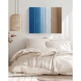 thumbnail image 3 of Blue Brown Wall Art for Living Room,Canvas Picture Wall Decor for Bathroom Bedroom,Gradient Wood Grain Farmhouse Country Painting Artwork for Office Kitchen Hallway Dining Room Home Decor 24"x32", 3 of 8