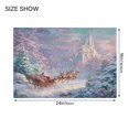 thumbnail image 2 of Rectangle Bath Rugs Plush Bathroom Carpet Mat Non Slip Bathroom Mats Santa Claus in Sleigh, 2 of 5