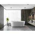 thumbnail image 3 of Kingston Brass VTDE713223T 71" Acrylic Oval Double Ended Freestanding Tub with Drain, Glossy White, 3 of 10