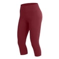 thumbnail image 6 of hoksml Women's High Waist Capri Leggings, Casual Workout Yoga Pants with Pockets for Summer, 6 of 6