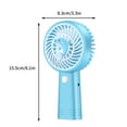 thumbnail image 3 of Holloyiver Portable Mini Handheld Fan, USB Rechargeable Small Pocket Fan, 3 Speeds Personal Small Hand Fan for Travel/Summer/Concerts/Lash, Gifts for Women (Blue), 3 of 4