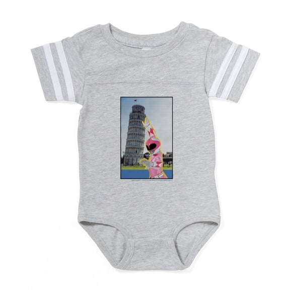 CafePress - Power Rangers Pink Ranger A - Cute Infant Baby Football Bodysuit