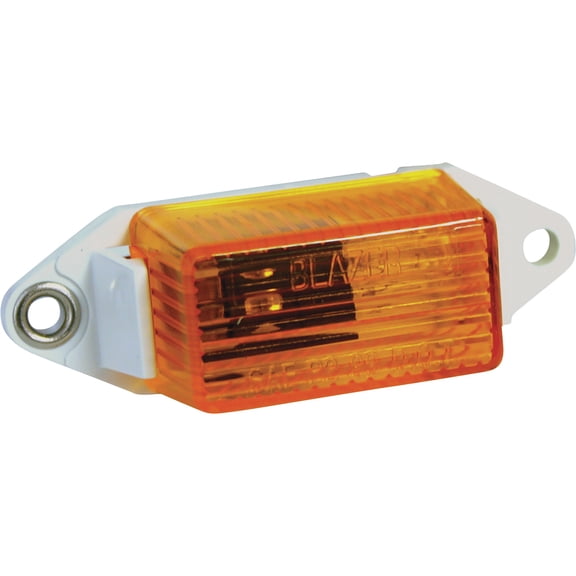 Blazer International B486A Mini Rectangular Side Clearance Marker Light, Amber