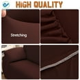 thumbnail image 5 of Deago Modern Sofa Slipcover Fitted Stretch Couch Stylish Sofa Cover Furniture Protector (2 Seater, Coffee), 5 of 6