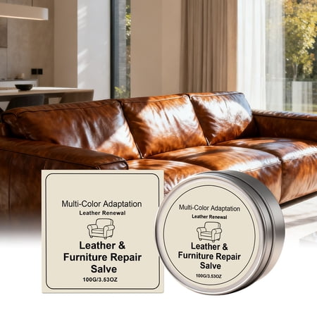 Multi Purpose Leather Care Balm Deep Nourishing Long Lasting Protection Gentle Cleansing Polishing Leather Conditioner Wax for Furniture Sofas Shoes Bags Car Seats Jackets Leather Goods Maintenance