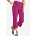 thumbnail image 2 of Woman Within Plus Size 7-Day Elastic-Waist Stretchy Knit Capri, 2 of 6