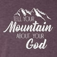 thumbnail image 5 of Wild Bobby Tell Your Mountain About Your God Inspirational/Christian Men Premium Tri Blend Tee, Vintage Purple, XX-Large, 5 of 5