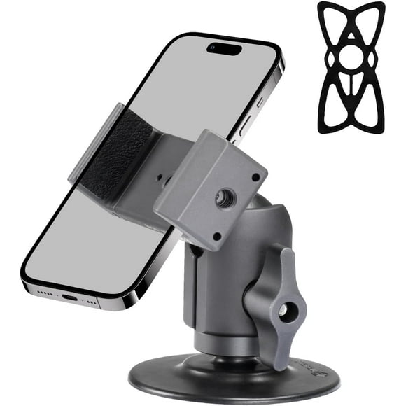 AIR-Car Phone Holder with Single Socket Arm Compatible with RAM Mounts 1 Inch Ball Head, Phone Mount for Car Can be Installed on The Dashboard Windshield, Suitable for 5.5-8 Inch Smartphones.