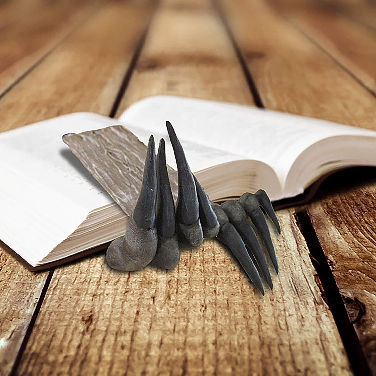 Devil's Hand Resin Bookmark 2 Pack, Horror Halloween Bookmarks for Readers, Gothic Novelty Gift for Suspense Lovers