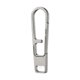 thumbnail image 4 of Titanium aleación carabinero llavero con llavero para billeteras maletas equipaje Gris, 4 of 8