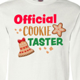 thumbnail image 4 of Inktastic Christmas Official Cookie Taster with Bell and Star Cookie Long Sleeve T-Shirt, 4 of 5