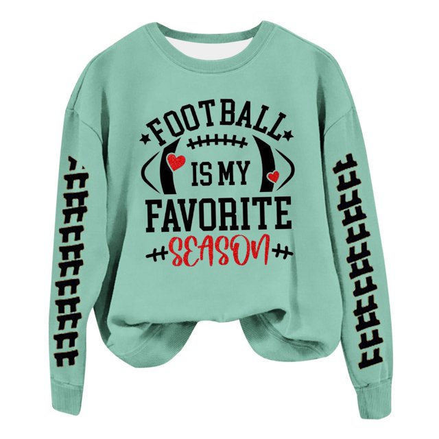 Wyzesi Ensembles de Chandails en Molleton Vêtements pour Femmes Ensemble Jupe Jour de Match Mode Sport Décontracté Manches Longues Col Rond Chandail en Molleton de Baseball Chemise de Football