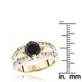 thumbnail image 3 of Ladies 14K Black Natural 2.7 Ctw Diamonds Engagement Wedding Ring For Her (Yellow Gold Size 7), 3 of 3