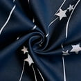 thumbnail image 2 of Blackout Curtains for Living Room, 2 Panels Darkening Curtains with Silver Wave Line Print Drapes for Bedroom 52W x 72L, 2 of 2