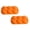 Orange 2pack, variant on 2 Pcs Easter Egg Shaped Silicone Cake Mold 6-Cavity Chocolate Cook Trays for Diy Candy Chocolate Jelly Fondant Making