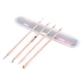 thumbnail image 1 of 4PCS Blackhead Remover Set Outil Professionnel de Suppression de l'Acné Outil avec Étui, 1 of 10